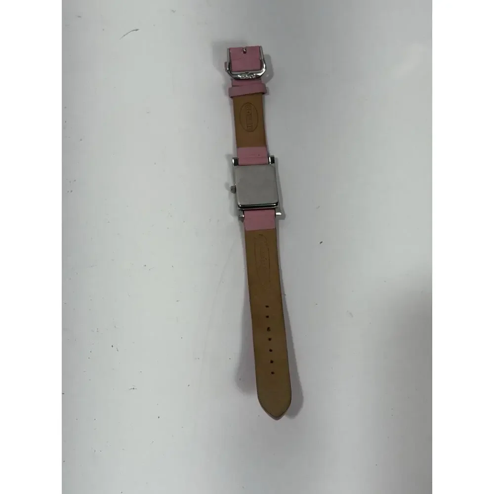 Fossil F2 Women's Watch ES-9757 Stainless Steel Watch Pink MOP Dial Leather Band